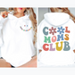 Modern Mama Marvel: Dual-Print Cool Moms Club Pullover