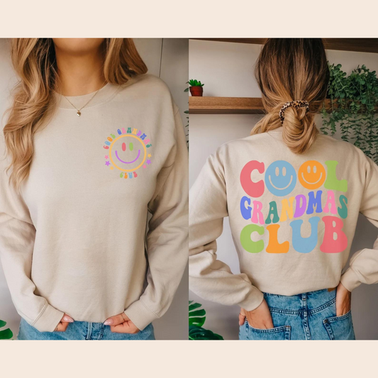 Cool Grandmas Club Pullover: Stylish Grandmother's Gift