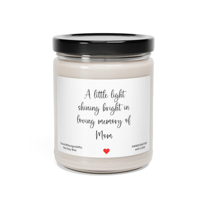 In Loving Memory Candle: Sympathy Gift, Scented Soy 9oz