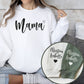 Cherished Mom Moments: Mama Pullover with Personalized Name Adorned on Sleeve