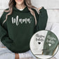 Cherished Mom Moments: Mama Pullover with Personalized Name Adorned on Sleeve