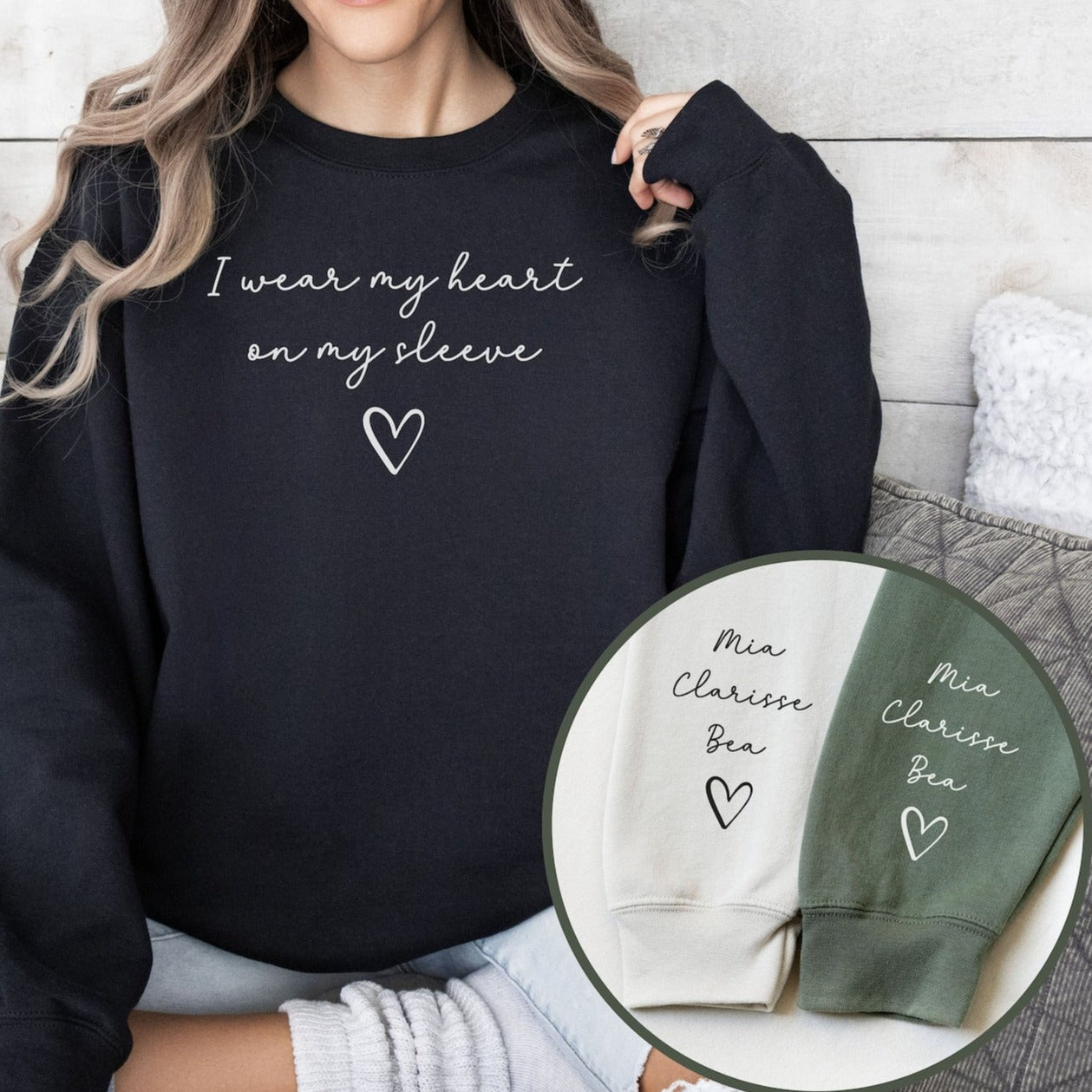 Embrace Your Emotions: I Wear My Heart On My Sleeve Pullover