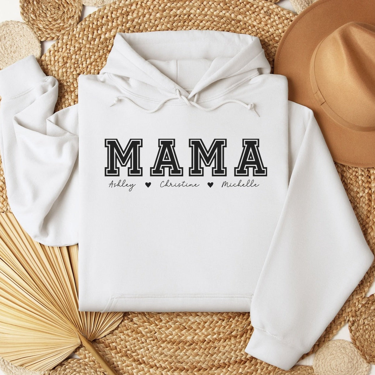 Custom Love: Mama Pullover with Personalized Kids' Names in Print