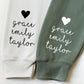 Custom Grandma Est Pullover with Sleeve Names – A Personalized Keepsake