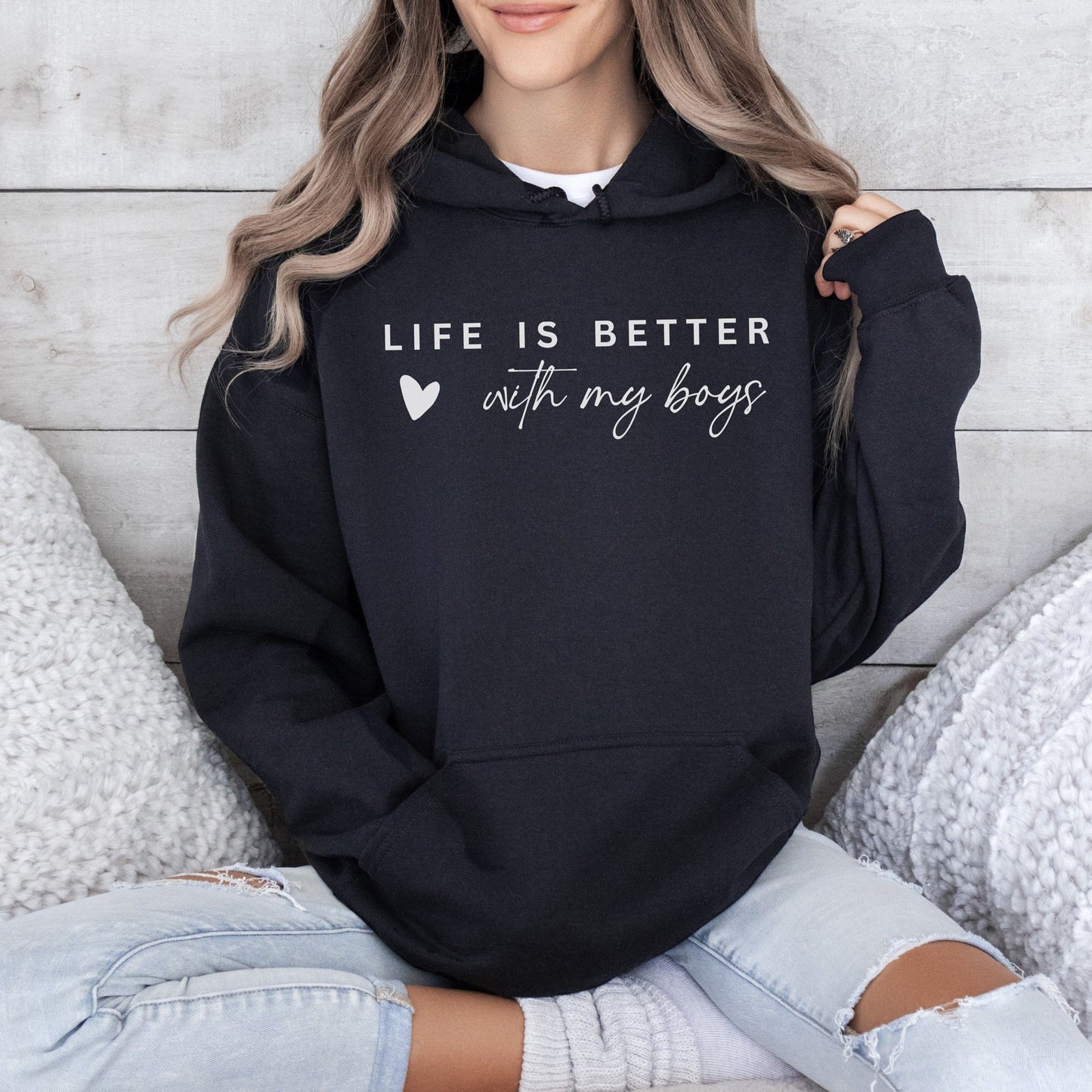 Mom's Joy: Life Is Better With My Boys Pullover - Perfect Gift for Mom