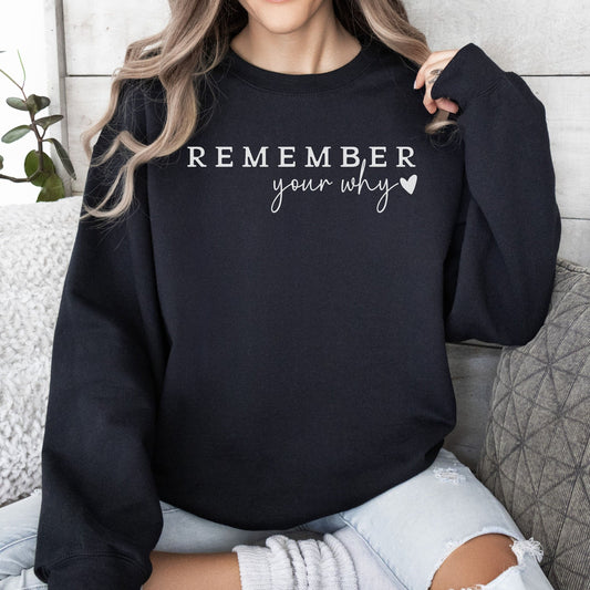 Revive Your Motivation: Remember Your Why Pullover - Inspirational Gift