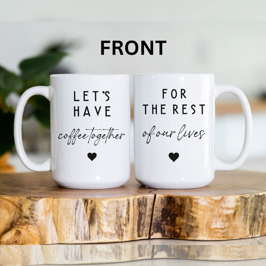 Coffee for Life: Custom Anniversary Mug Set – Perfect for Lovers