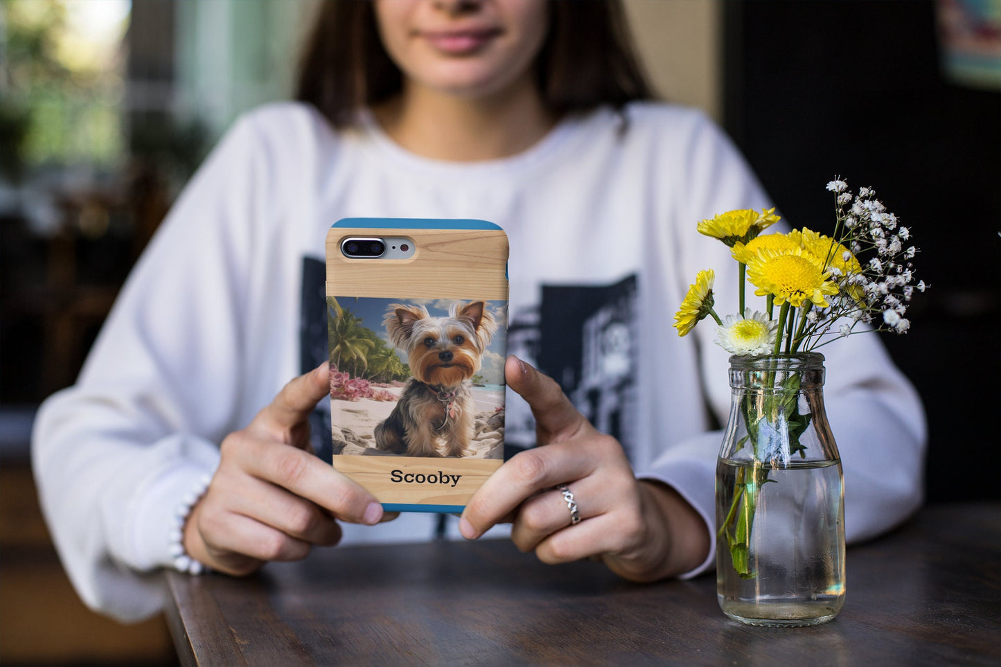 Personalized Phone Case, Custom Pet Phone Case with your Pet's Photo and Name, Custom Dog or Cat Phone Case, Mother's Day Gift Occasion.