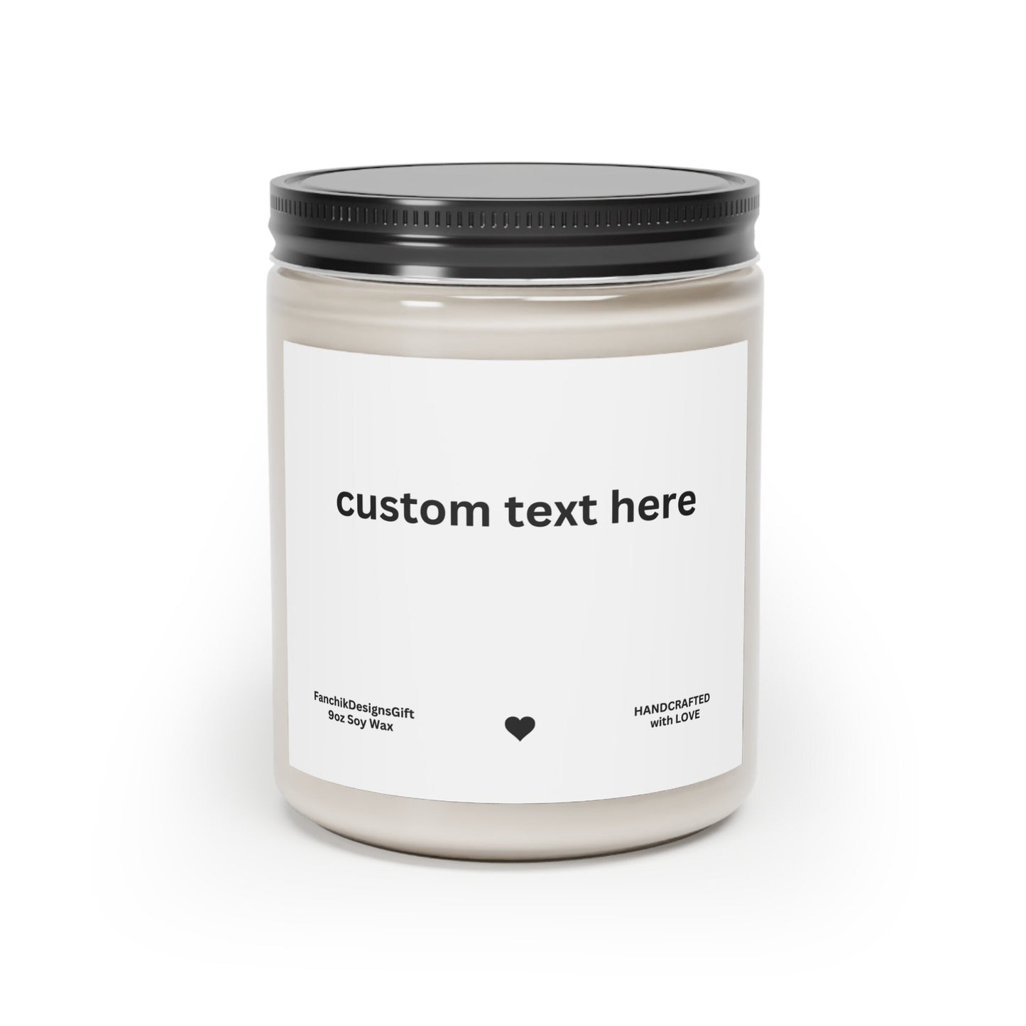 Personalized Soy Candle: Custom Scented Gift 9oz