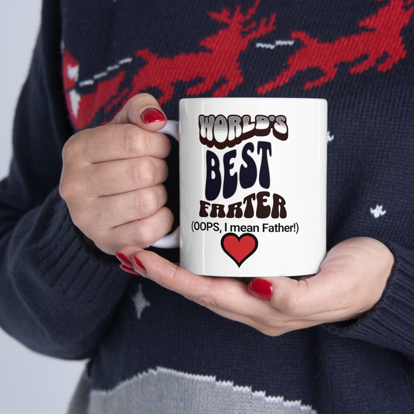 World's Best Farter (I mean Father) Ceramic Mug 11oz