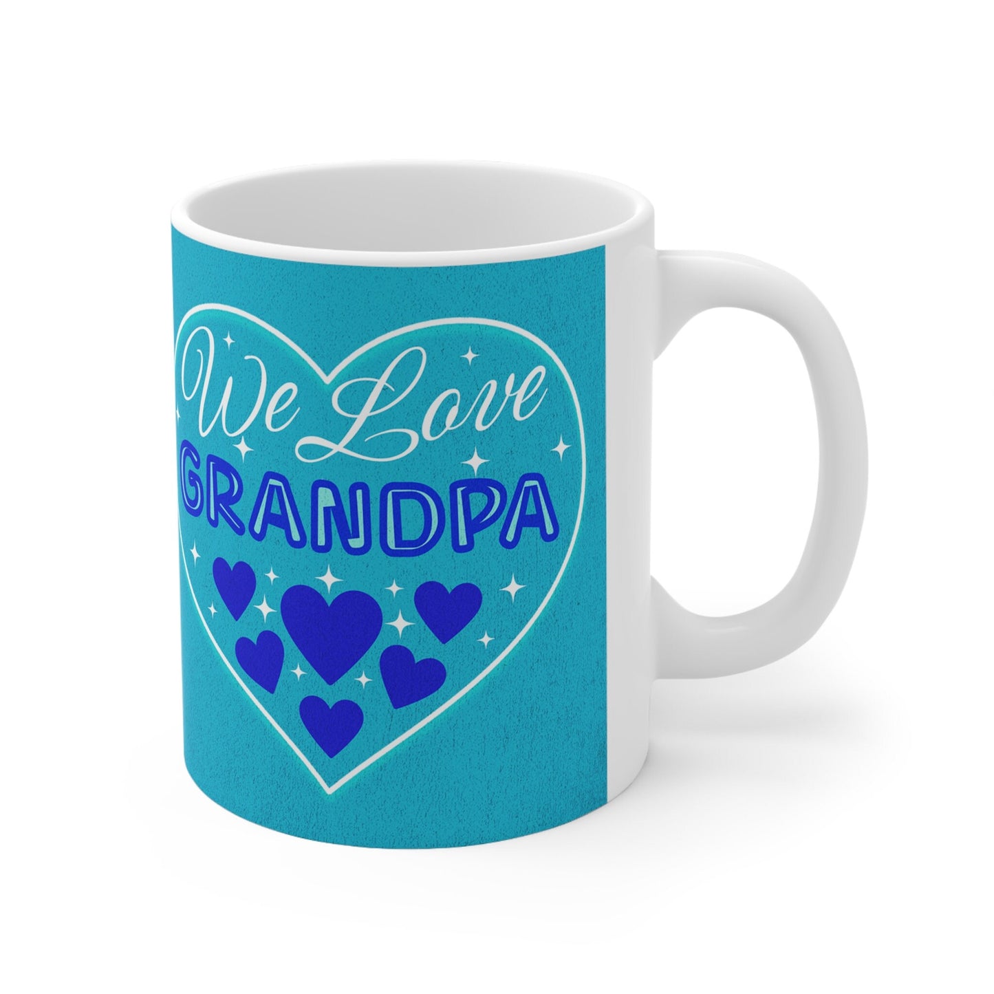 We Love Grandpa Mug, Grandpa Gift, Grandpa Birthday Gift, Grandpa Mug, Ceramic Mug 11oz