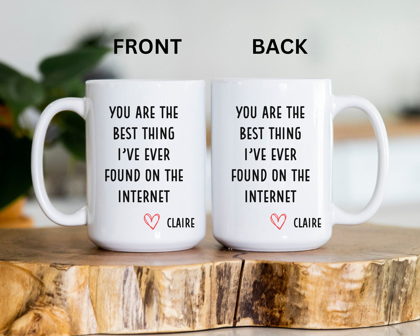 You Are The Best Thing I Found On The Internet Mug, Custom Anniversary Gift, Lovers Mug, Girlfriend Mug, Boyfriend Mug