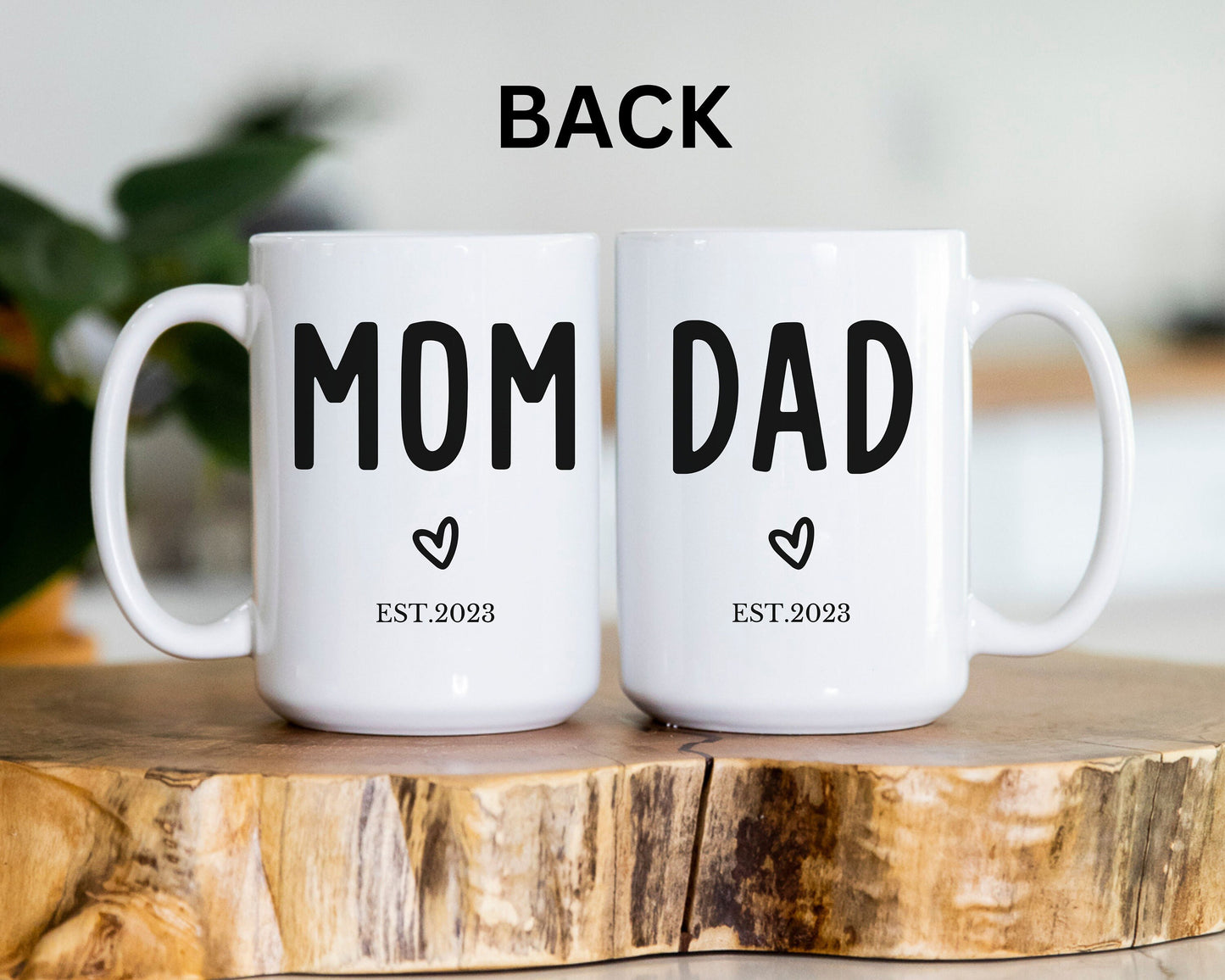 Mom Dad Mug, Pregnancy Announcement Mug, Custom Mom Dad Mug New Mom Mug, New Dad Mug, Mom and Dad Mugs, 11oz Mug, 15oz Mug