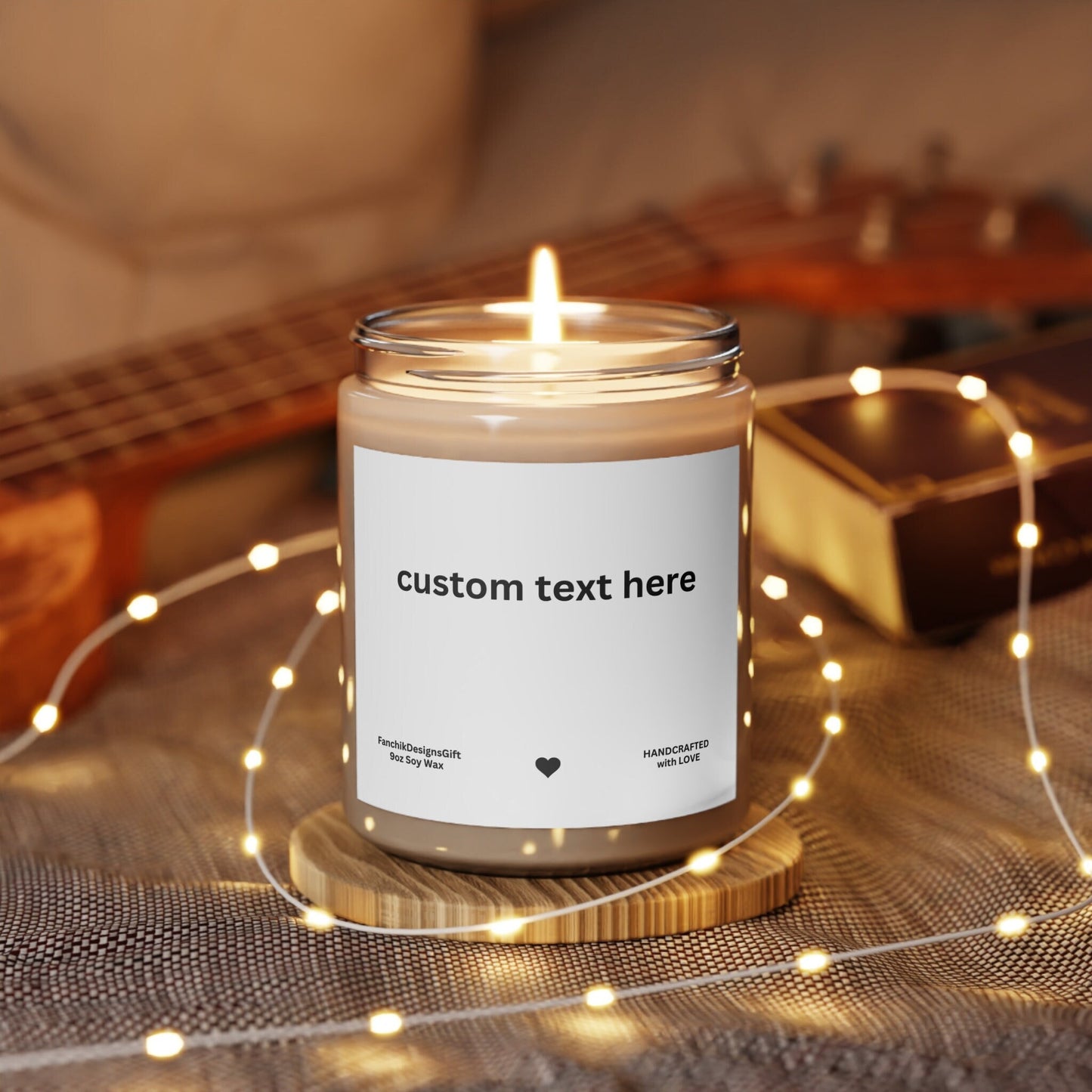 Personalized Soy Candle: Custom Scented Gift 9oz