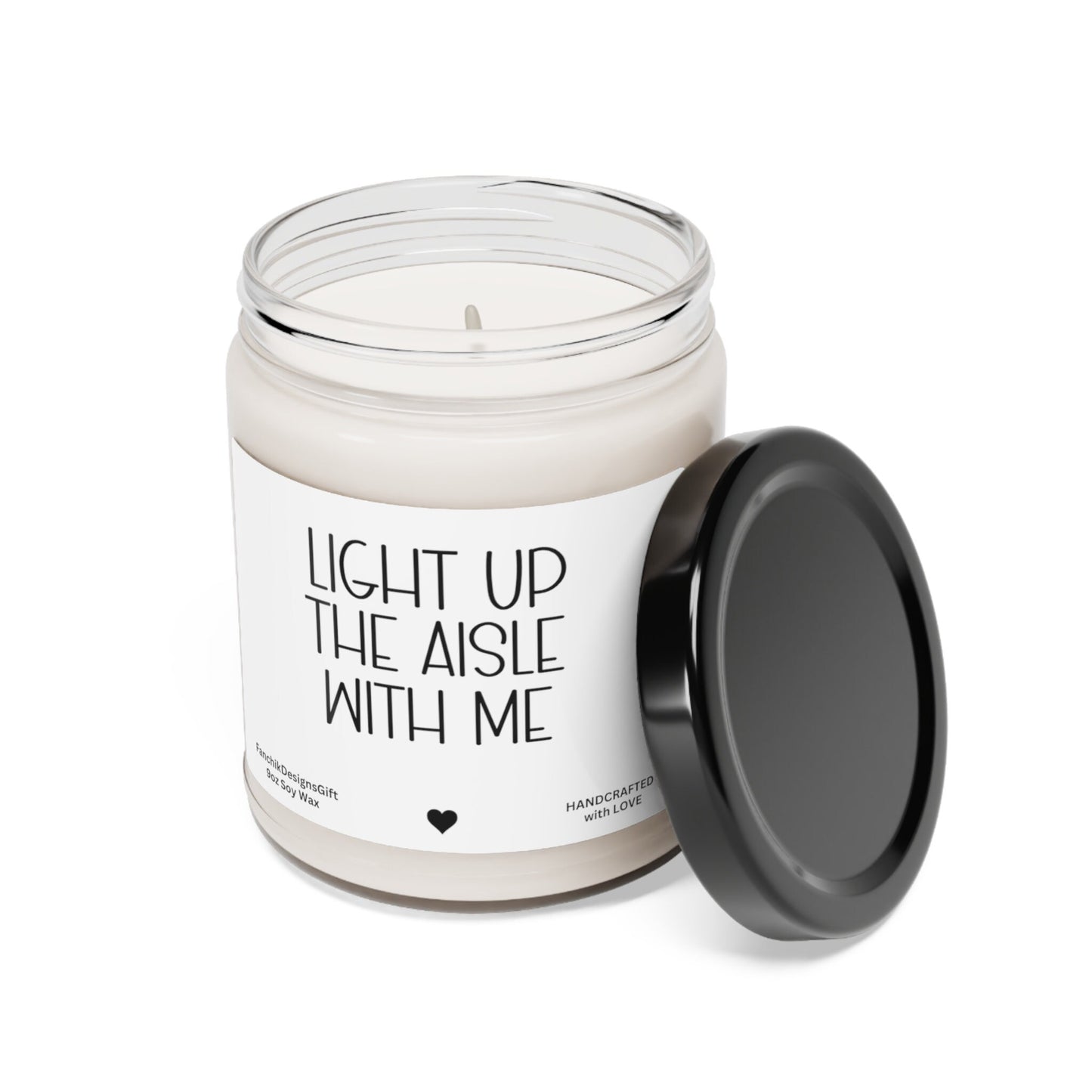 Light Up The Aisle With Me: Bridesmaid Soy Candle Gift 9oz