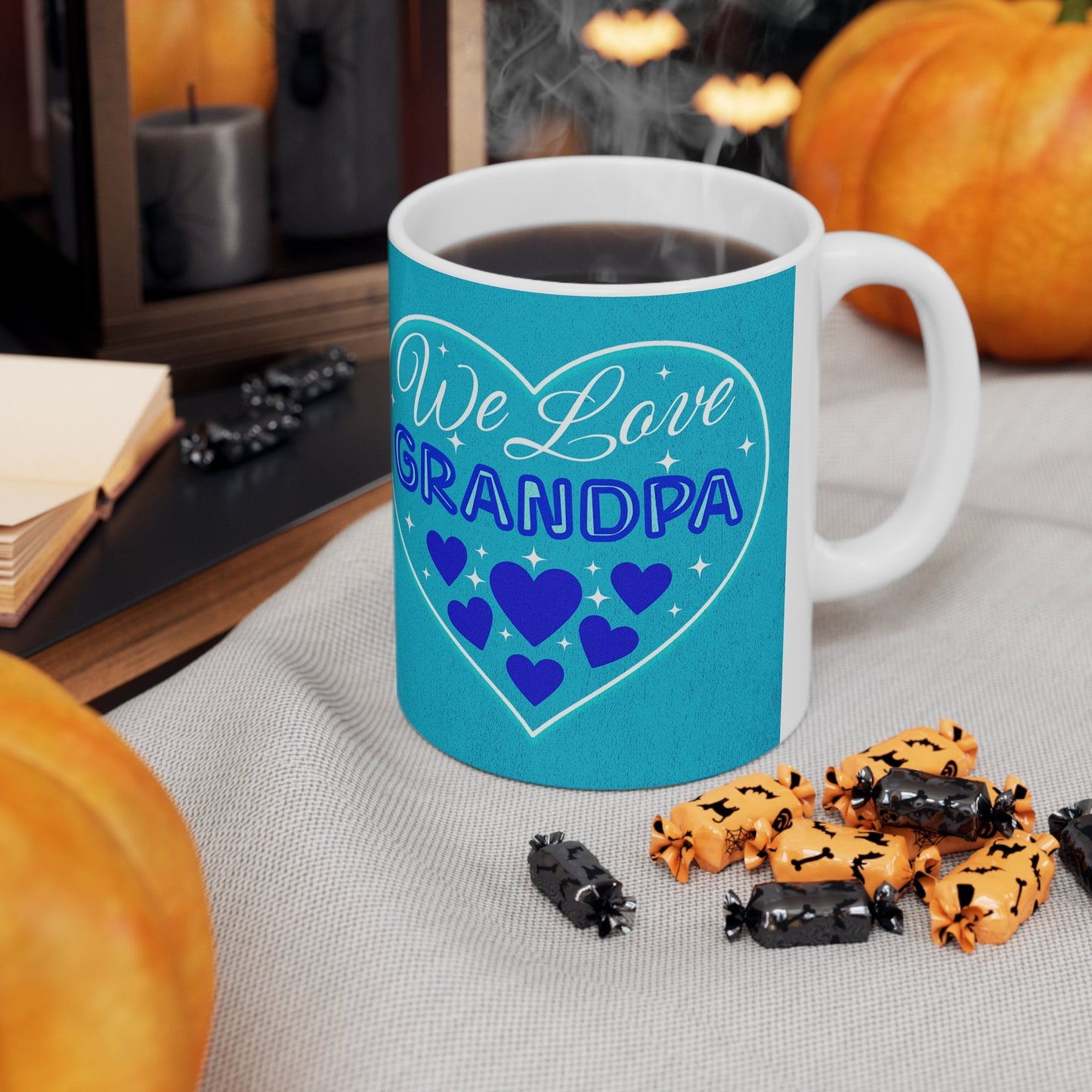 We Love Grandpa Mug, Grandpa Gift, Grandpa Birthday Gift, Grandpa Mug, Ceramic Mug 11oz