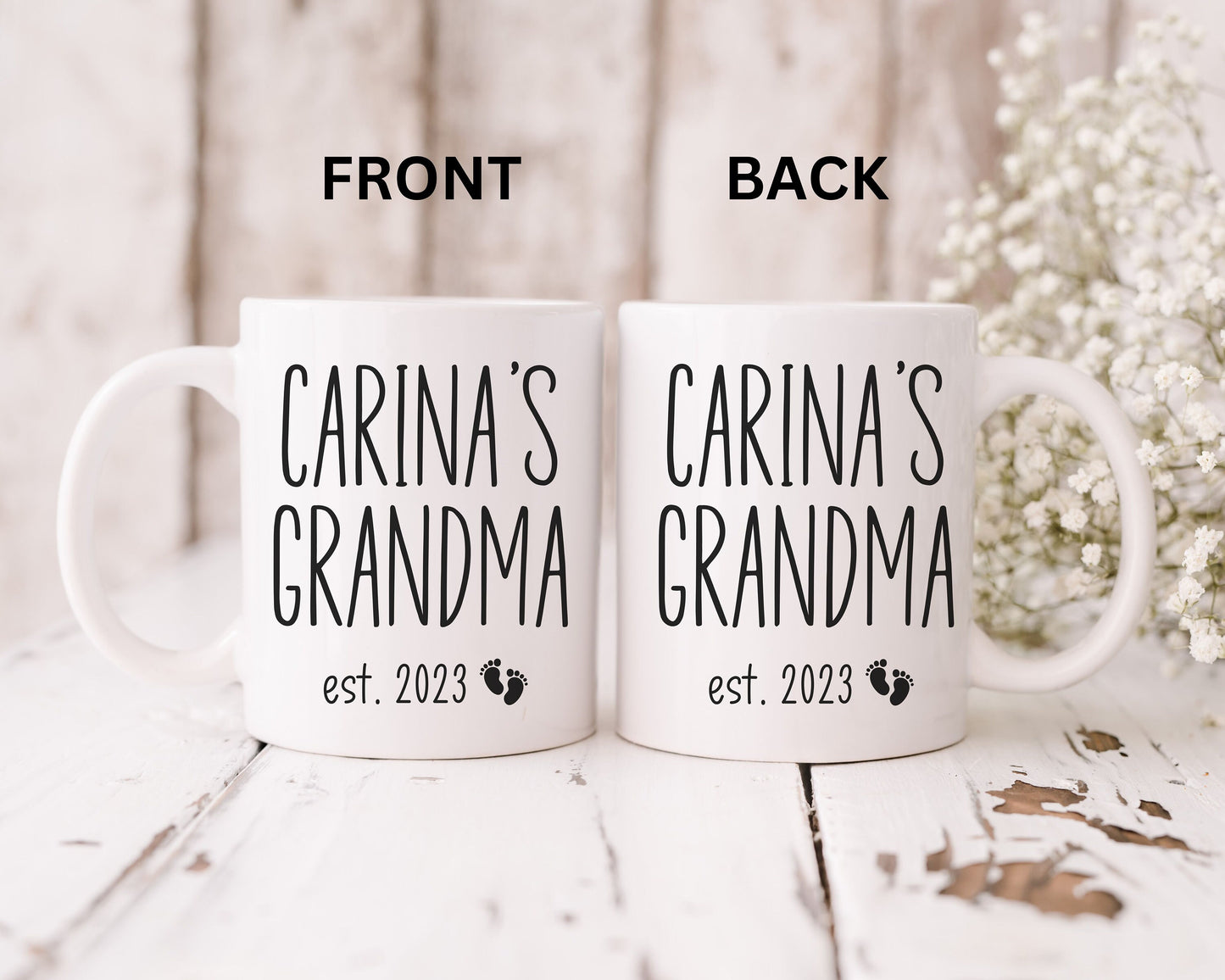 Personalized Grandma Mug, Gift For Grandma, Personalized Grandma Gift, New Grandma Gift, Custom Grandma Mug