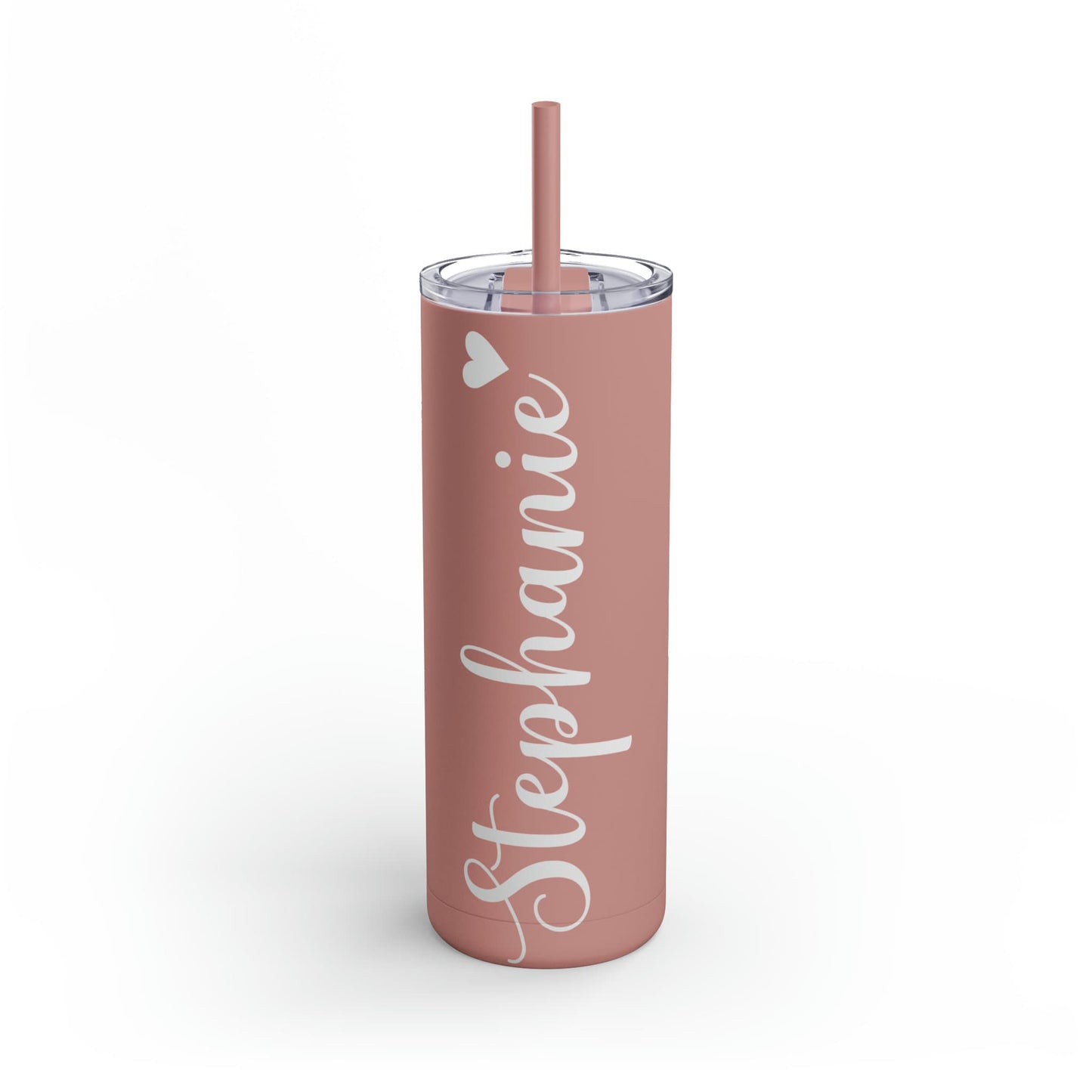 Personalized Matte Tumbler, Tumbler with Lid and Straw, Skinny Tumbler 20oz, Matte Tumbler, Custom Skinny Tumbler, 20oz Tumbler