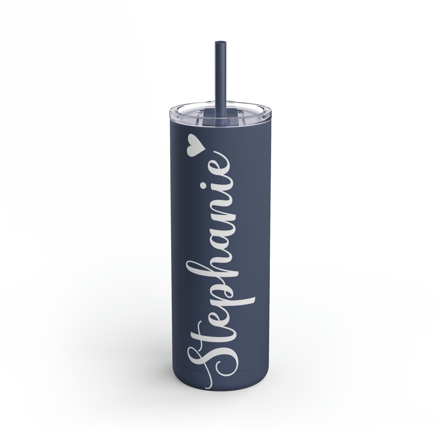 Personalized Matte Tumbler, Tumbler with Lid and Straw, Skinny Tumbler 20oz, Matte Tumbler, Custom Skinny Tumbler, 20oz Tumbler