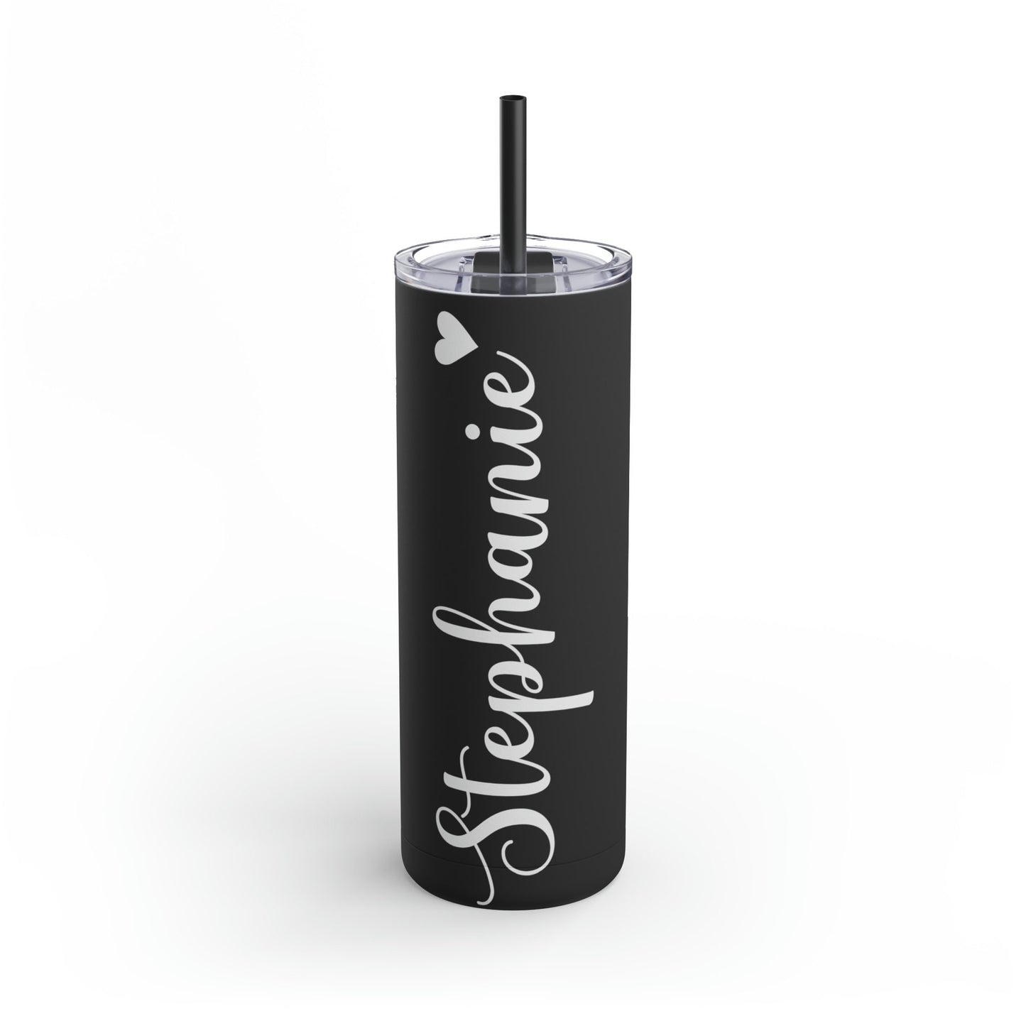 Personalized Matte Tumbler, Tumbler with Lid and Straw, Skinny Tumbler 20oz, Matte Tumbler, Custom Skinny Tumbler, 20oz Tumbler