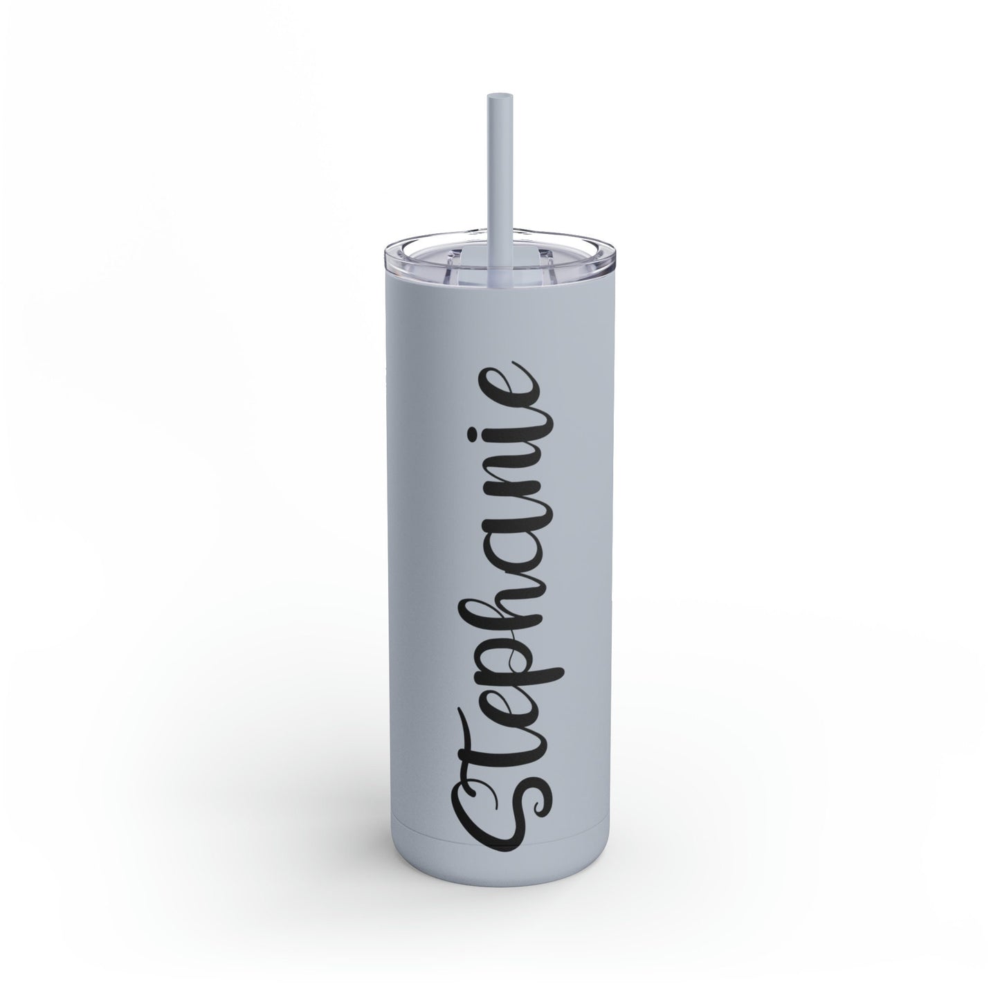 Personalized Matte Tumbler, 20oz Tumbler, Tumbler with Lid and Straw, Skinny Tumbler 20oz, Matte Tumbler, Custom Skinny Tumbler