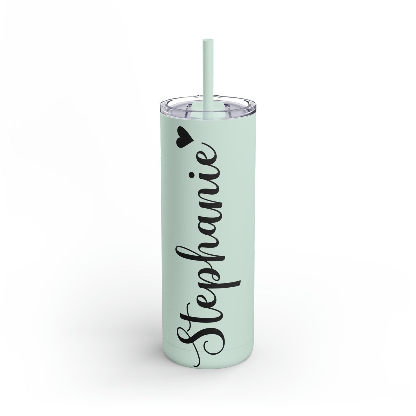 Personalized Matte Tumbler, Tumbler with Lid and Straw, Skinny Tumbler 20oz, Matte Tumbler, Custom Skinny Tumbler, 20oz Tumbler