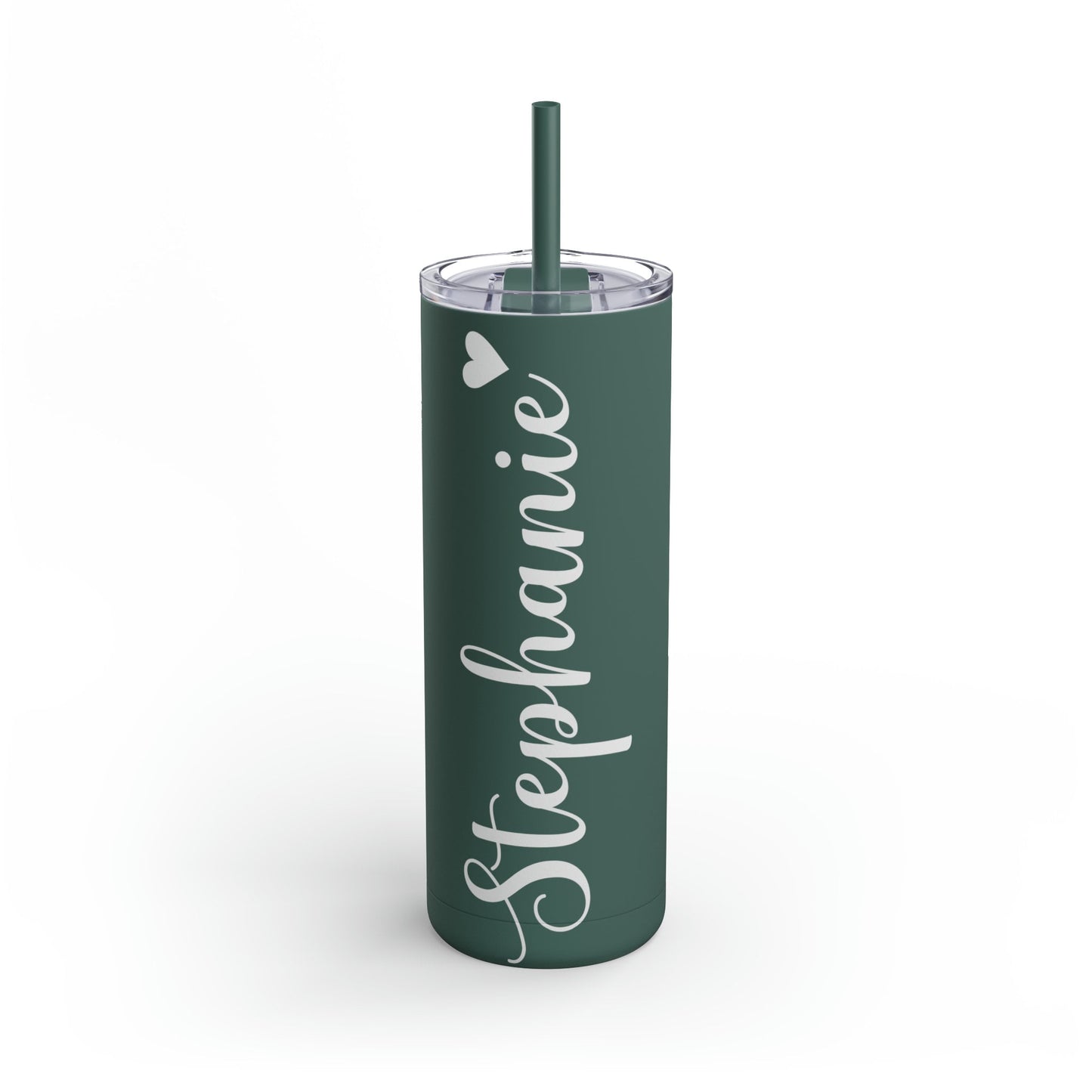 Personalized Matte Tumbler, Tumbler with Lid and Straw, Skinny Tumbler 20oz, Matte Tumbler, Custom Skinny Tumbler, 20oz Tumbler