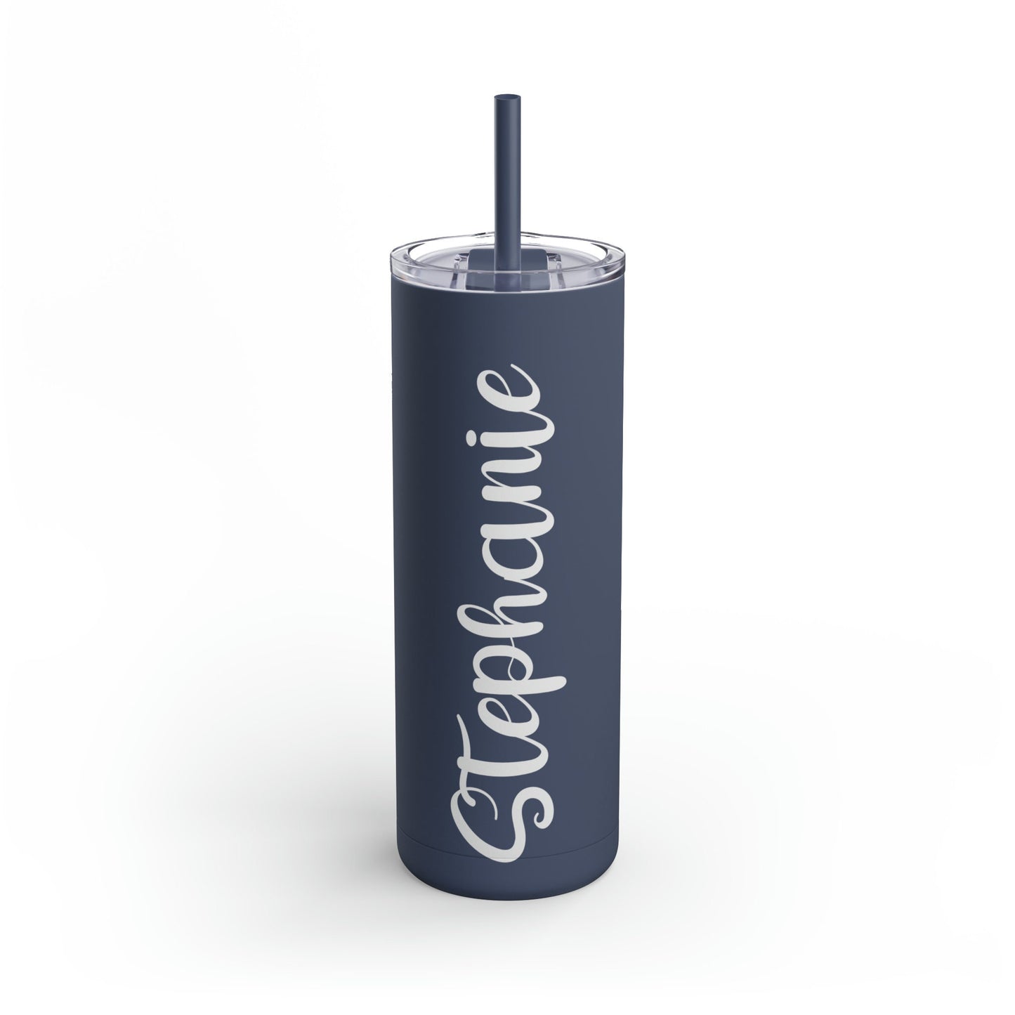 Personalized Matte Tumbler, 20oz Tumbler, Tumbler with Lid and Straw, Skinny Tumbler 20oz, Matte Tumbler, Custom Skinny Tumbler