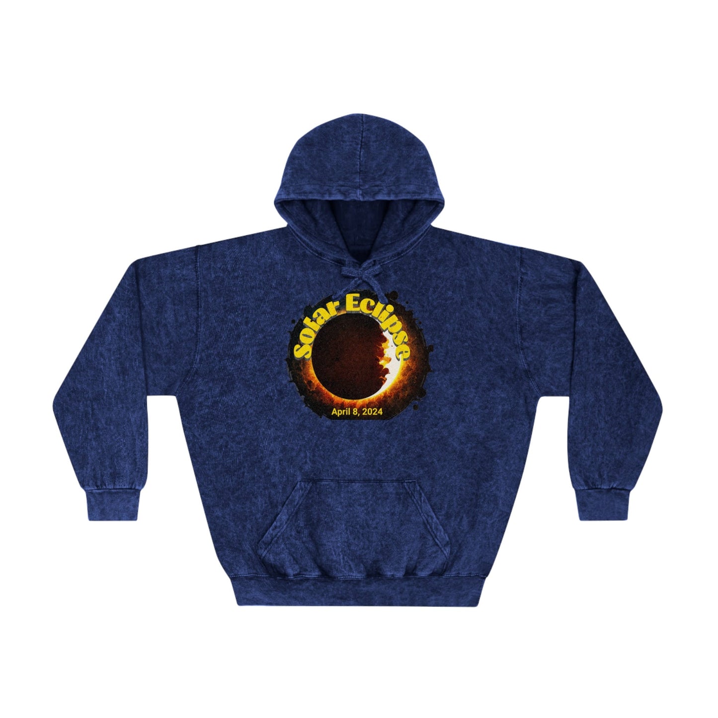 Total Solar Eclipse, April 8, 2024, Unisex Mineral Wash Hoodie