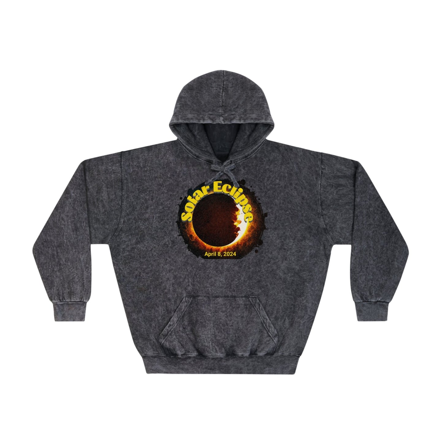 Total Solar Eclipse, April 8, 2024, Unisex Mineral Wash Hoodie